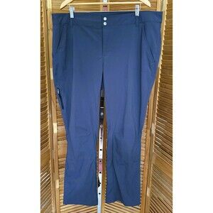 Columbia Omni-Shield Women's Blue Nylon Hiking Outdoor Pants Size 20 W